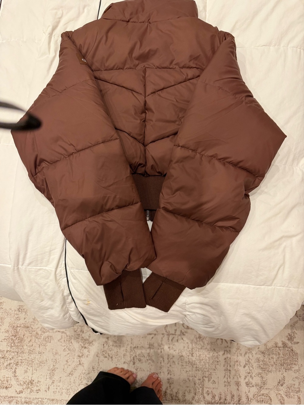 ALO Yoga Brown Quilted Puffer Jacket